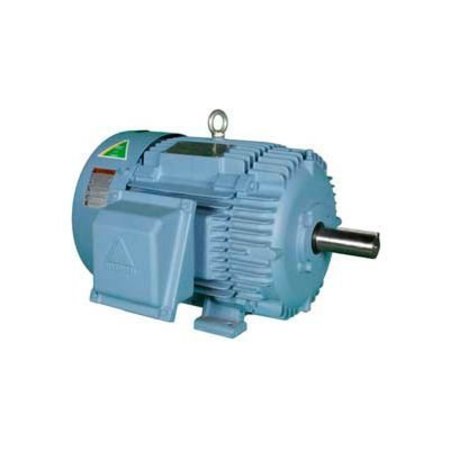 WORLDWIDE ELECTRIC Hyundai PEM Motor HHI125-18-444T, TEFC, Rigid, 3 PH, 444T, 208-230/460V, 125 HP, 1800 RPM, 142 FLA HHI125-18-444T